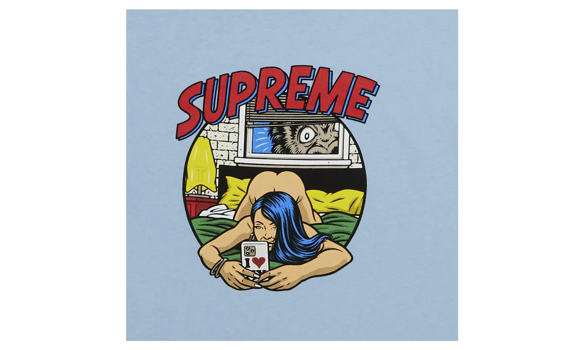 Supreme Bedroom Tee (SS25) Powder Blue – Fishem Supreme Bedroom Tee (SS25) Powder Blue – Fishem