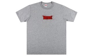 Supreme Ralph Steadman Box Logo Tee Heather Grey