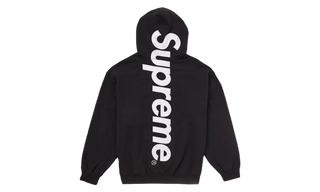 Supreme Satin Applique Hooded Sweatshirt (FW24) Black