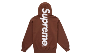 Supreme Satin Applique Hooded Sweatshirt (FW24) Brown