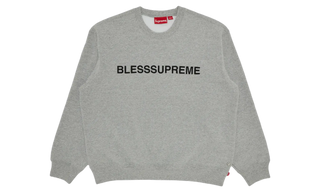 Supreme Bless Crewneck Heather Grey